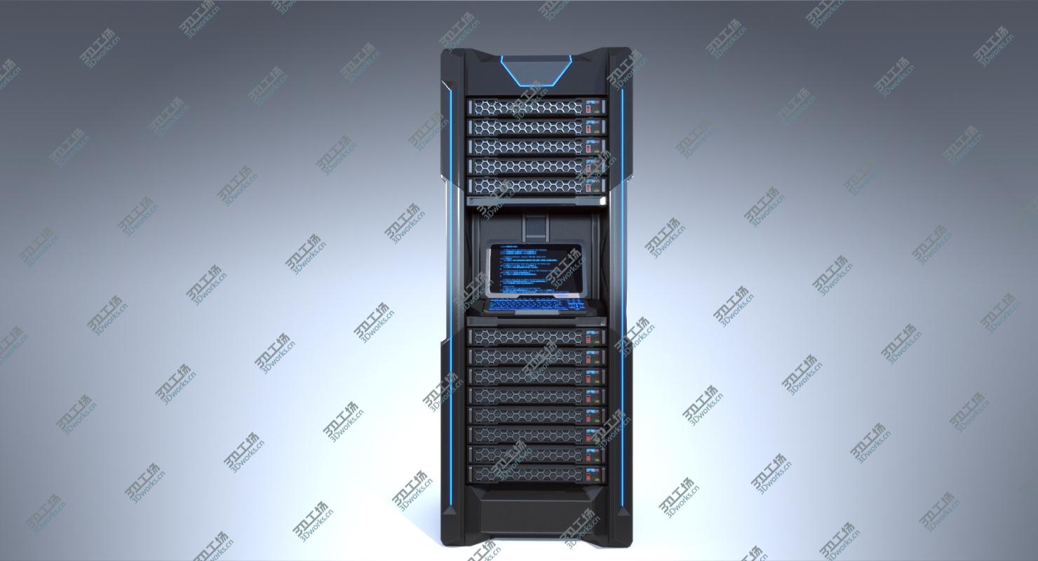 images/goods_img/202105072/3D Sci-fi Server Rack model/2.jpg